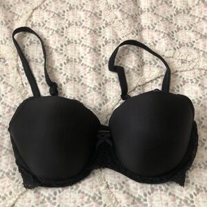 Victoria's Secret Dream Angels Black Bra Full Coverage in 34DD like new